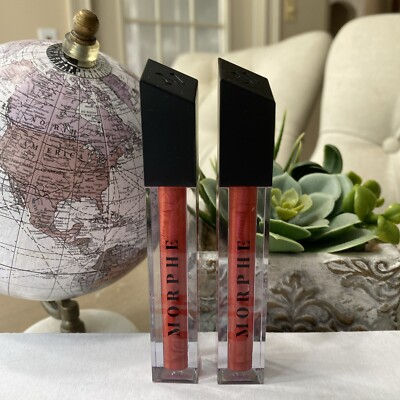 2x Morphe Lip Gloss in BY HEART 4.5mL / 0.15oz NWOB