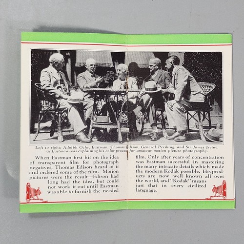 Men of America Bio Booklet 1929 Carte 41 George Eastman Kodak Photographie Film - Photo 4/7