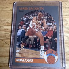 MENENDEZ BROTHERS ROOKIE CARD MARK JACKSON 1990-91 Hoops Basketball Card #205. rookie card picture