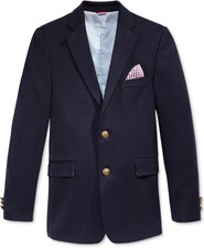 Tommy Hilfiger Boys' Bi-Stretch Alexander Blazer, Single Breasted 7