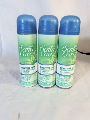 Gillette Satin Care Sensitive Skin Shave Gel With Aloe 7 Oz Lot Of 3