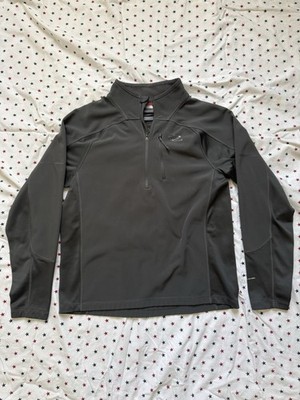 **The North Face FlashDry Men s Gray 1/4 Zip Mock Neck Pullover Polyester M**
