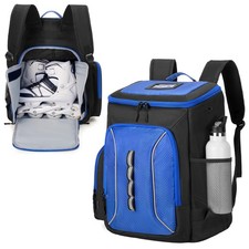 Roller Skate Bag with Large Capacity, Ice Skate Bag Backpack Holds Shoes Up t...