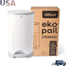 Eco-Friendly Diaper Pail Hands-Free System Refill Compatible Baby Waste Disposal