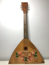Vintage Russische Sechs-saitige Balalaika Musikinstrument UdSSR 80er