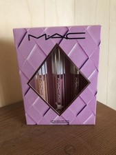 Image of MAC Lipglass Air Trio Lip Gloss Va-Va-Vanilla Cha-Cha-Cherry! Casual Brand New
