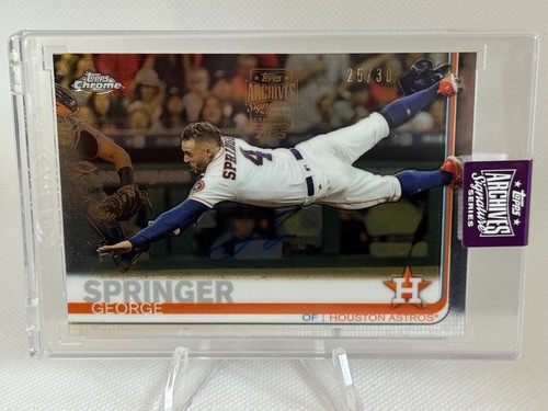 George Springer 2025 Topps Archives Signature Series card