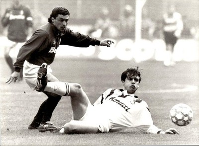 original agency photo original football match Turin Inter Aguillera - Berti