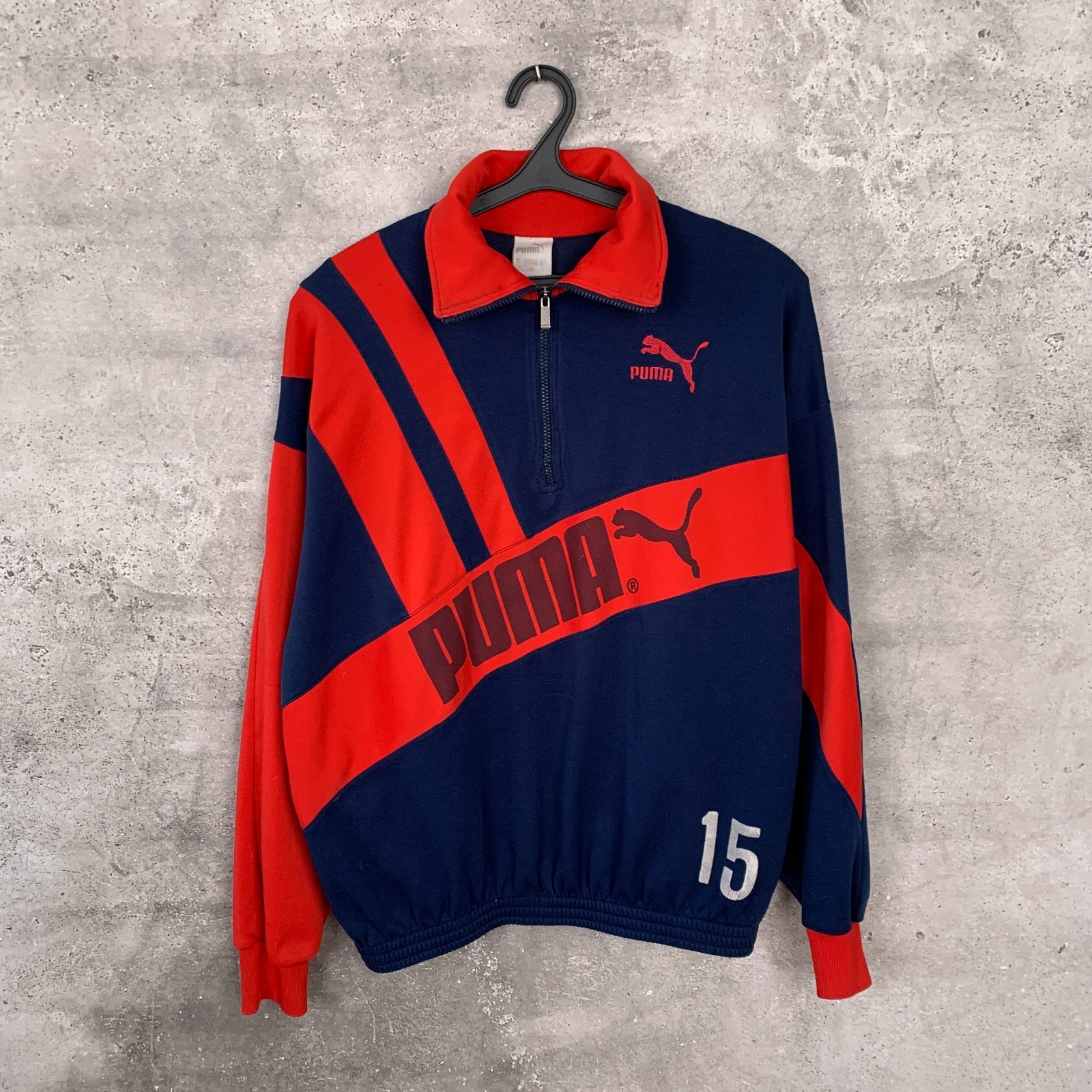 VINTAGE 1990's PUMA TRAINING FOOTBALL JACKET #15 ANDRE WINKHOLD JERSEY SIZE L