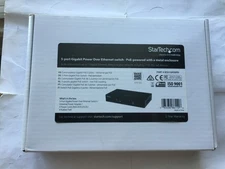 StarTech 5 Port Gigabit Ethernet Switch PoE Powered with 2x PSE/PoE Ports