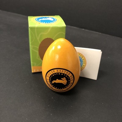 White House Easter Egg Roll Egg 2009 Barack & Michelle Obama Orange NEW