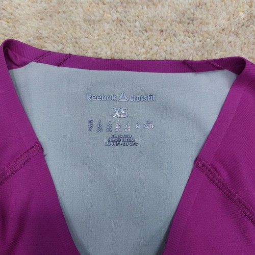 Reebok Crossfit Compression Top Damen 4-6 lila schwarz atmungsaktiv feuchtigkeitsableitend WOD - Bild 6 von 24
