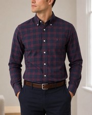 Ralph Lauren Blake XL Plaid Button Down Shirt Mens Blue Red Cotton Pony Logo