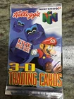 VINTAGE KELLOGG'S NINTENDO 64 3D TRADING CARDS PACK! VERY RARE MARIO N64 NES