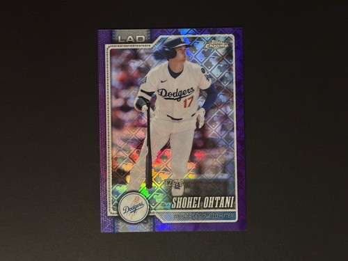 2026 Topps Chrome Logofractor #1 Shohei Ohtani Purple Refractor /75 Dodgers 🔥