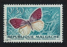 Malagasy Rep. Butterfly  Colotis zoe  1960 Canc SG#7 MI#445 Sc#306