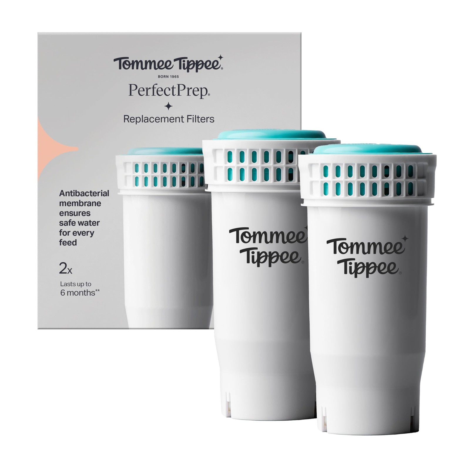 Tommee Tippee Perfect Prep Replacement Filter Pack 2 Count (Pack of 1), White - Image 2