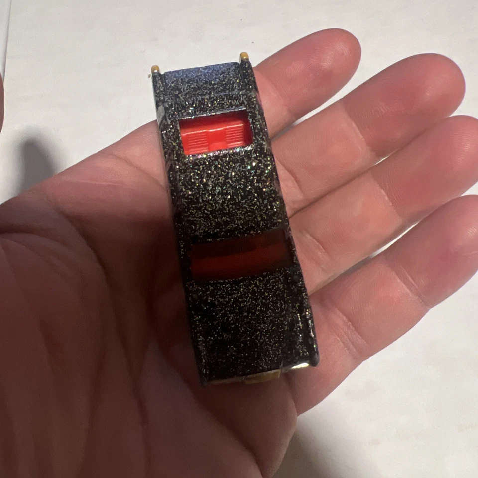 Hot Wheels 1990 Glitter Black Limo Cadillac Red Interior 1:64 Diecast Loose Rare - Image 2 of 4