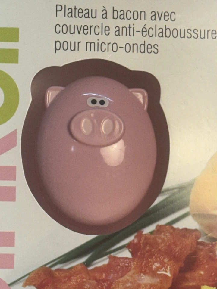 Joie Oink Oink Microwave Bacon Tray And Splatter Lid New - Image 3 of 4