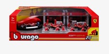 Bburago 1:43 Formula F1 Racing Paddock Pit Crew Set - Scuderia Ferrari