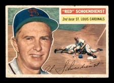 1956 Topps White Back #165 Red Schoendienst   VGEX X2863321