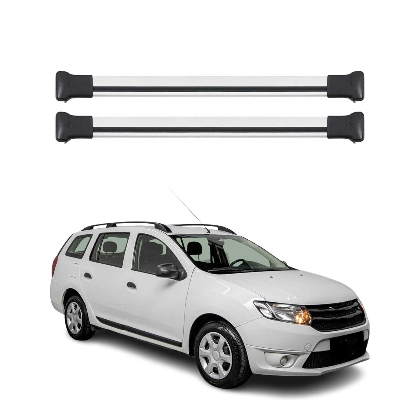 Barres de toit aérodynamiques Dacia Logan 2013-2020 en alu antivol