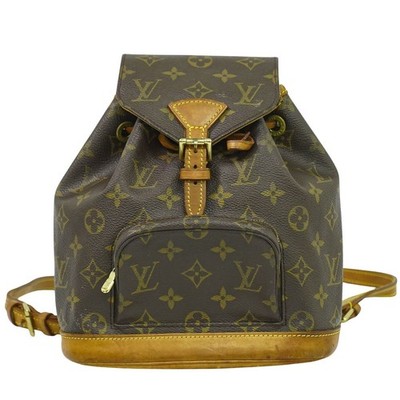 Louis Vuitton Mini Monsouris Monogram Canvas Backpack Brown M51137