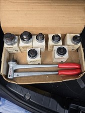 Ridgid 15071 Model S Tube Expander w/ 7 Various Heads 3/8" to 1-5/8"