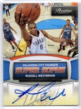 2009-10 Prestige Super Sophs Signatures Russell Westbrook Auto #3 /57 Thunder