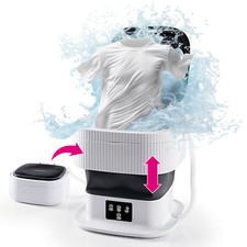 CLEANmaxx Mini Waschmaschine 9L faltbar Camping Reise Waschautomat Schleuder