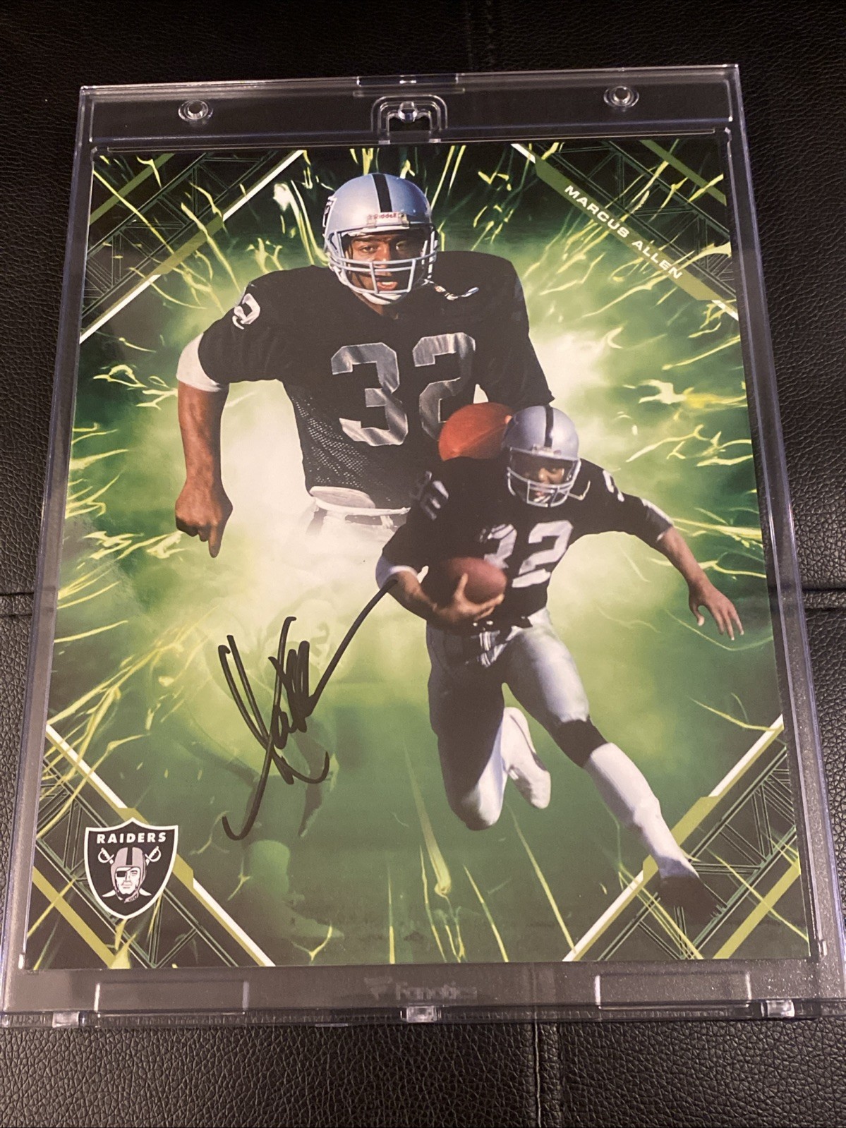 Marcus Allen Autographed Signed Los Angeles Raiders 2025 Fanatics Under Wraps Emanate # /99 LA Raiders 