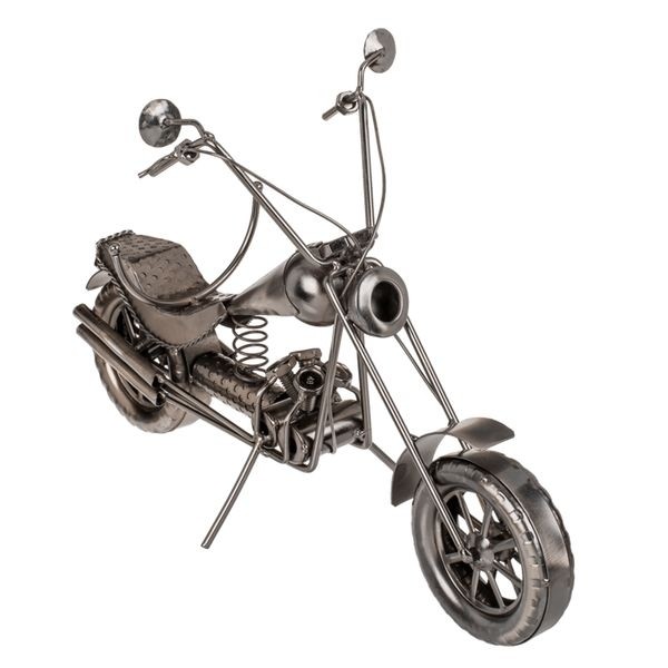Porte-bouteille moto original pour une décoration de bar industrielle et moderne en métal
