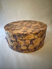 Victorian Roses  Cherubs Hat Box 1999 Floral Round  16" Circumference X 7  H