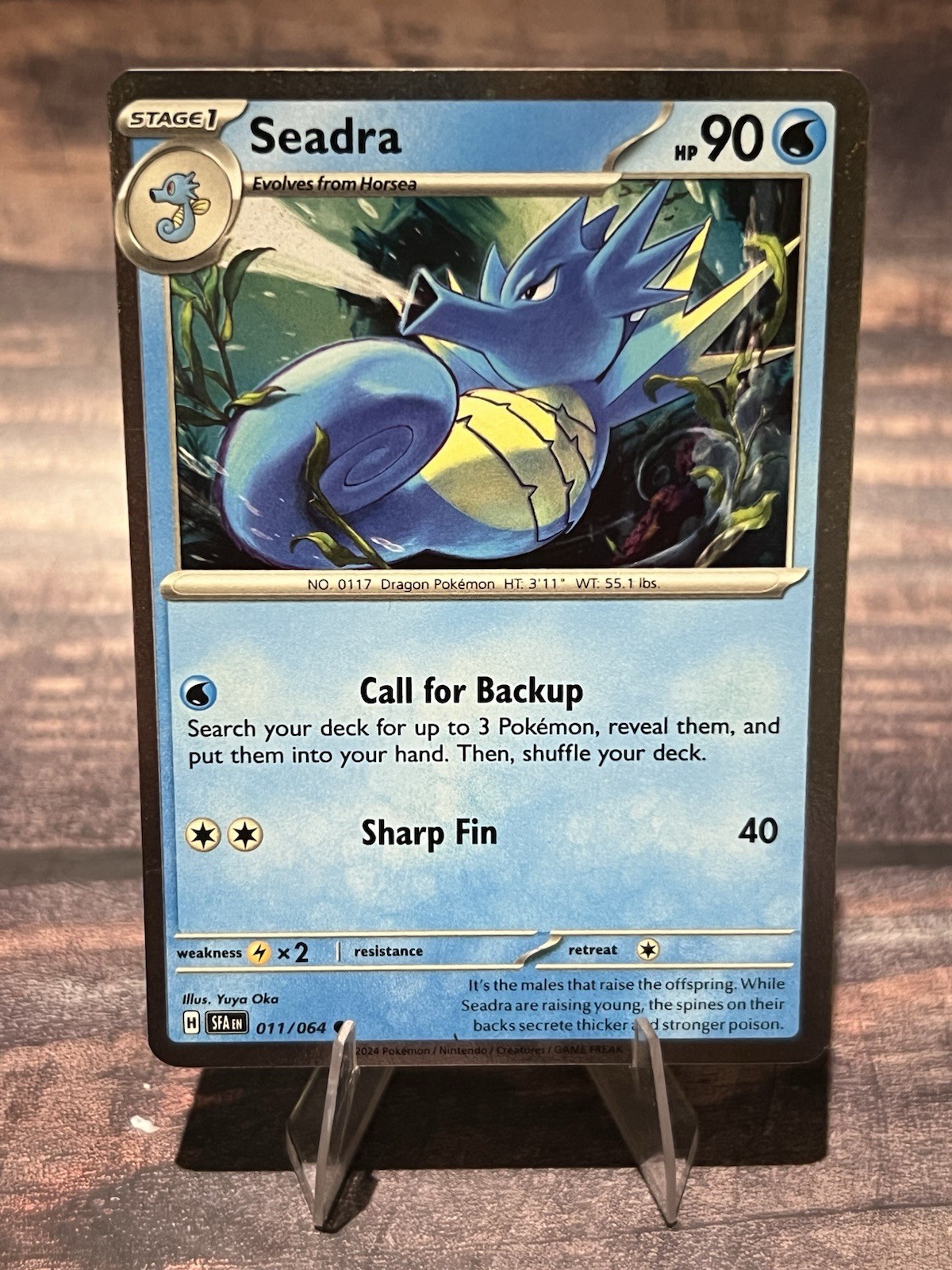 Seadra 011/064 (Cosmos Holo) Miscellaneous Cards & Products Pokemon Card