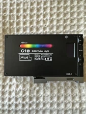 G1S RGB Video Light, Built-In 12W Rechargeable Battery LED Camera Light 360° Ful