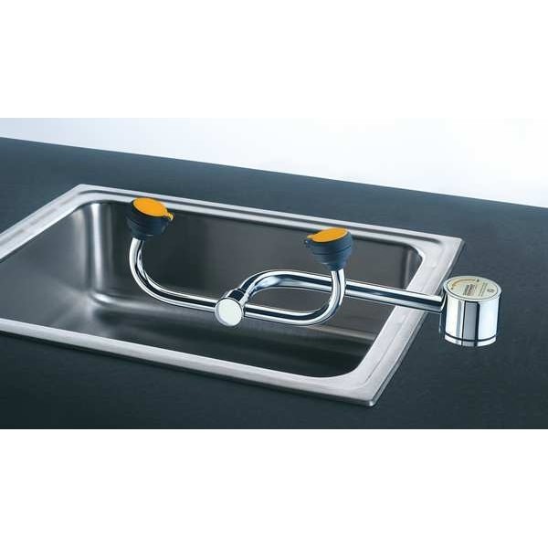 Guardian Equipment G1805 Plumbed Eyewash, Counter Mount, Plumbed, 4 5/12 In H.,