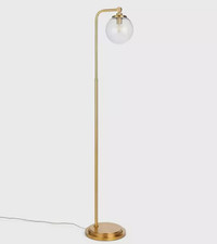 Stehlampe John Lewis Park Globe Messing & Glas OPEN BOX - ZERKRATZTER SOCKEL