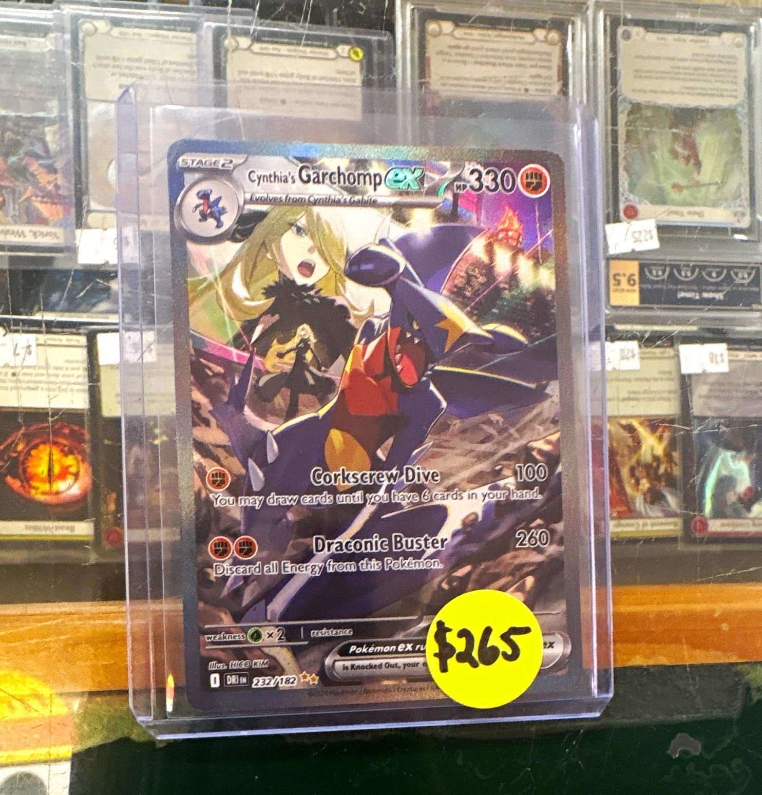 Cynthia's Garchomp ex 232/182 Sv10: Destined Rivals SIR Full Art Holo EN