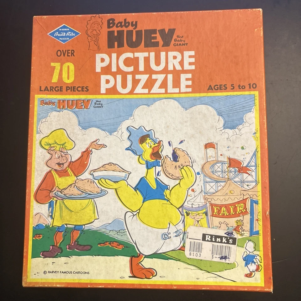 Lot of 6 Vintage Picture Puzzles Baby Huey herman katnap beatle bailey Blondie - Image 3 of 4