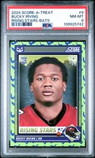 2024 PANINI SCORE-A-TREAT RISING STARS BATS #9 BUCKY IRVING PSA 8