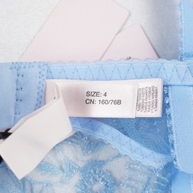 Agent Provocateur Jayce Bra/Suspender/Thong Baby Blue (Set of 3) W Various Sizes