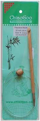 ChiaoGoo 5132-K Flexible Tunisian Hook 32''-Size K10.5/6.5mm