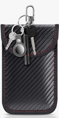 Faraday Etui Hülle Autoschlüssel Signalblocker, RFID Blocking Cage, schwarz