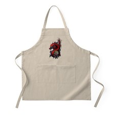 CafePress Wonderful Chinese Dragon Full Length Cooking Apron 1178375935 