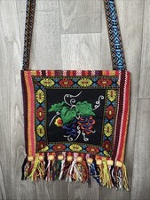 Mexican Embroidered Messenger Crossbody Shoulder Bag Bolsa Artesanal Mexicana