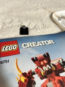 Lego Creator 3 in 1 Fiery Legend set 6751 &ldquo;BUILT&rdquo;  With Manuals