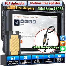 Thinkcar 689bt Auto Obd2 Diagnostic Scanner Tool Bidirectional 34 Services Usa