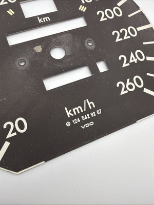W124 E500 500E E60 AMG Euro Km/h Speedometer Plate Instrument
