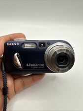 Sony Cybershot DSC-P12 5.0MP Compact Digital Blue + 128MB MS + Charger (2)