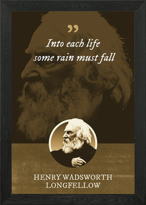 In jedes Leben etwas Regen Gerahmtes Wandbild Poster Leinwanddruck Bild